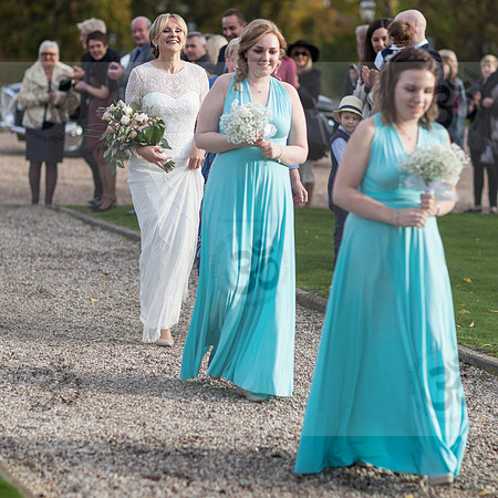 The wedding procession