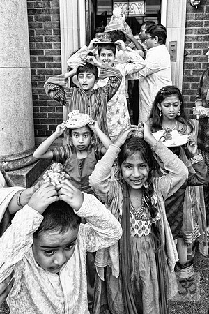 Children carrying their Ganesh