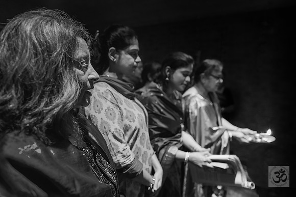 Chanting Aum I (monochrome)