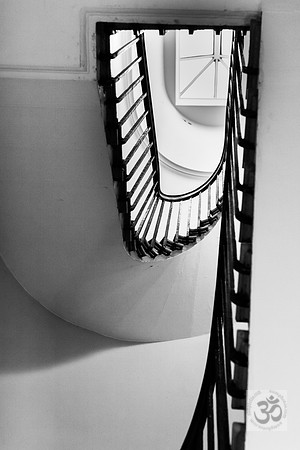 Spiral stairs to Library gallery, Royal College of Physicians Edinburgh
