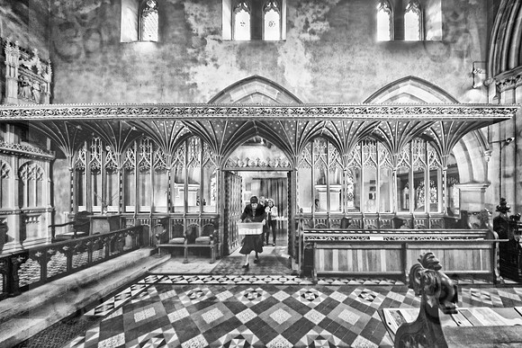 Tea between the Rood Screen at Aysgarth Church