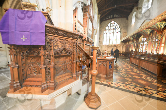 Pulpit at Aysgarth Church