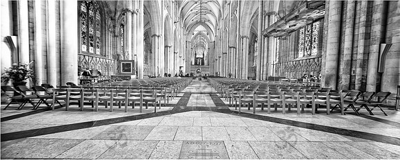 View from the West Door, York Minster