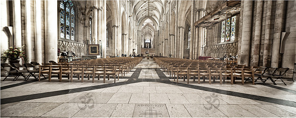 View from the West Door, York Minster