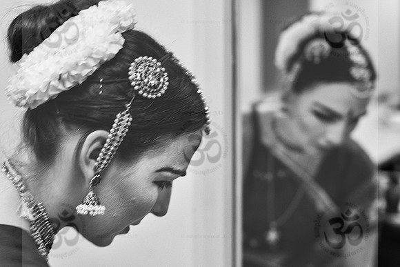 Contemplation before Bharatnatyam