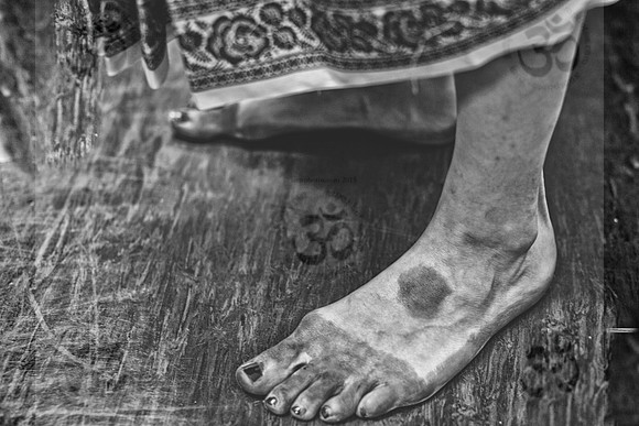 Bharatnatyam: Dancer's feet