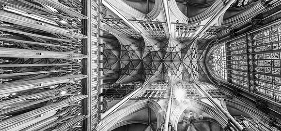 Lady Chapel, York Minster (monochrome )