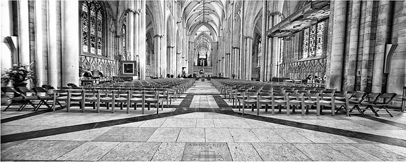 View from the West Door, York Minster