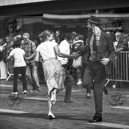 Dancing in the street , monochrome  ( IV )