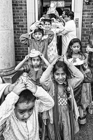 Children carrying their Ganesh