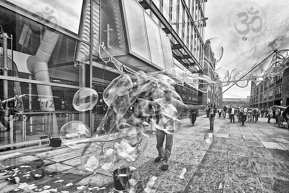 Street Bubbles and Church  (I)