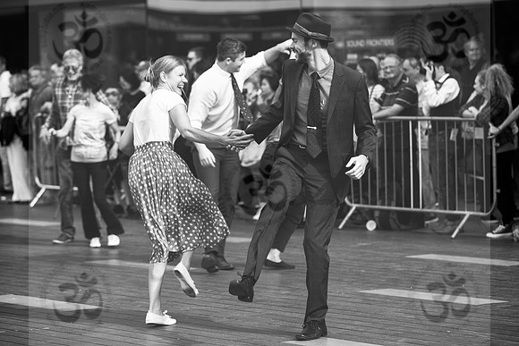 Dancing in the street , monochrome  ( V )