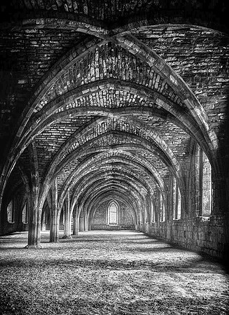 Fountains Abbey undercroft