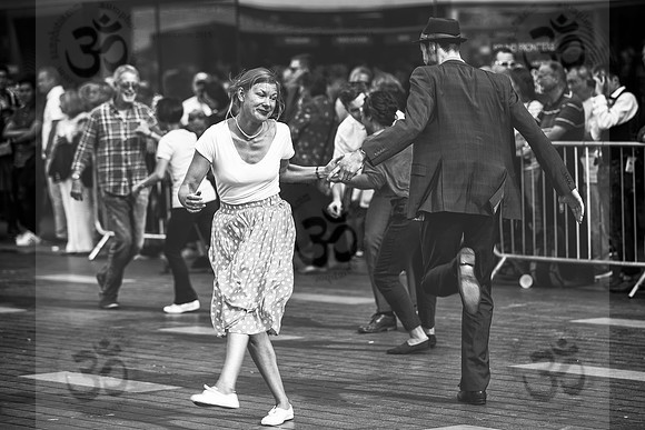 Dancing in the street , monochrome  ( VI )